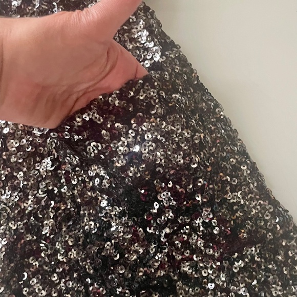 Cowl Neck Sequin Romper, Size M/L, French Connection - Picture 8 of 12